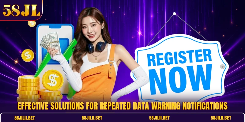 Effective solutions for repeated data warning notifications
