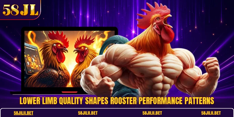 Lower limb quality shapes rooster performance patterns