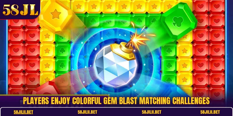 Players enjoy colorful gem blast matching challenges