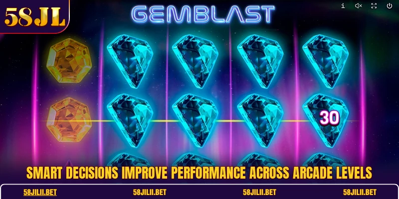 Smart decisions improve performance across arcade levels