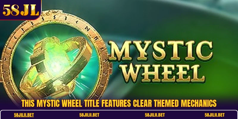 This mystic wheel title features clear themed mechanics