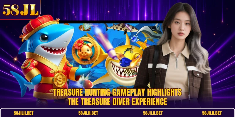 Treasure hunting gameplay highlights the treasure diver experience