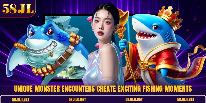 Unique monster encounters create exciting fishing moments